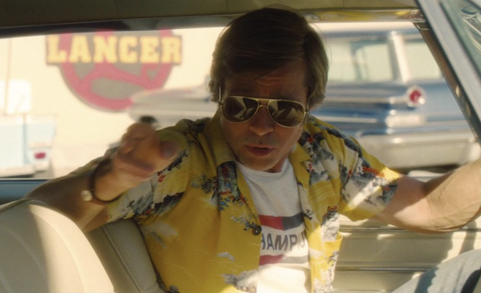 “In ‘Once Upon a Time in Hollywood’ when Cliff is dropping Rick off at set, Brad Pitt yells out ‘HEY! You're Rick f—g Dalton’. Don't you forget it!’ That line was completely improvised and Tarantino apparently loved it.”